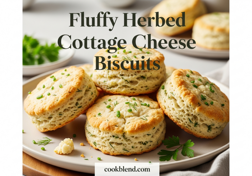 Fluffy Herbed Cottage Cheese Biscuits