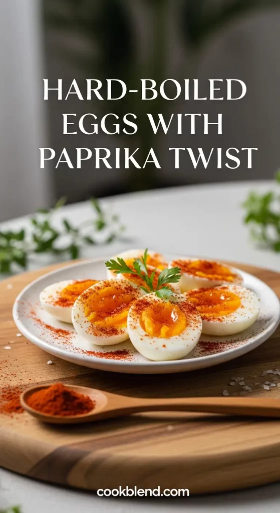 Hard Boiled Eggs with Paprika Twist