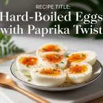 Hard Boiled Eggs with Paprika Twist