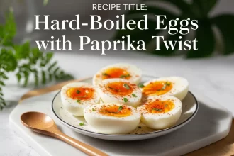 Hard Boiled Eggs with Paprika Twist