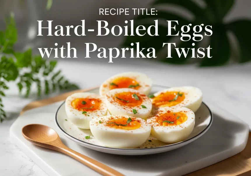 Hard Boiled Eggs with Paprika Twist