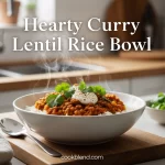 Hearty Curry Lentil Rice Bowl