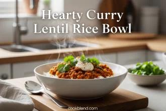 Hearty Curry Lentil Rice Bowl