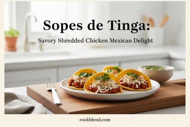 Sopes de Tinga: Savory Shredded Chicken Mexican Delight