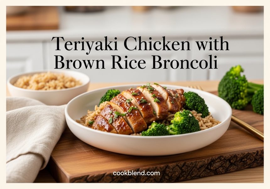 Teriyaki Chicken with Brown Rice and Broccoli