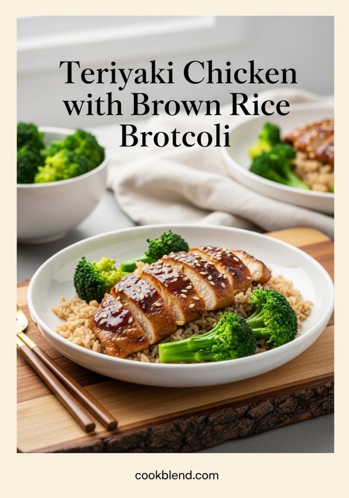Teriyaki Chicken with Brown Rice and Broccoli