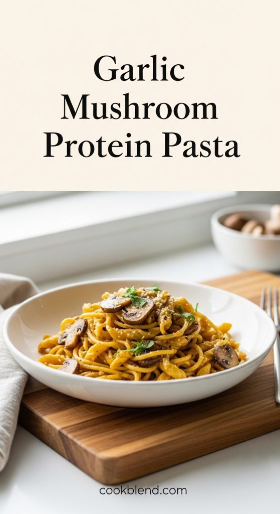Garlic Mushroom Protein Pasta