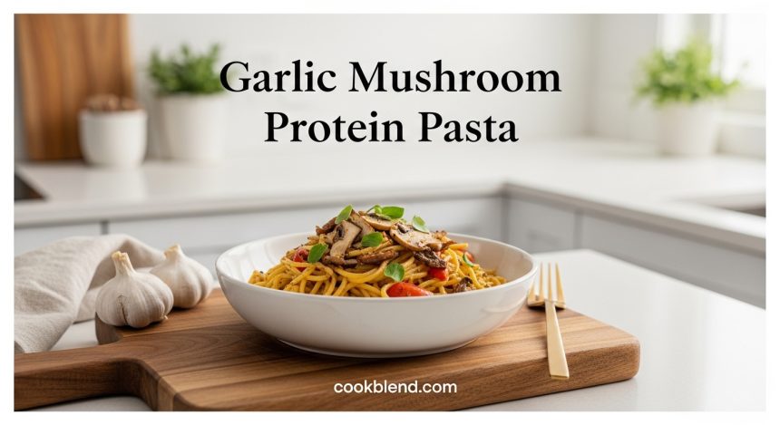 Garlic Mushroom Protein Pasta