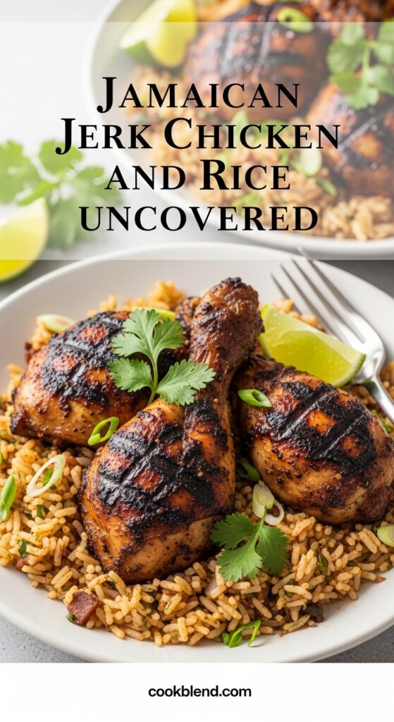 Jamaican Jerk Chicken and Rice Uncovered explores bold Caribbean flavors with spicy jerk chicken and fragrant rice. A rich, authentic, and satisfying classic dish.