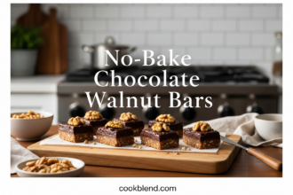 No-Bake Chocolate Walnut Bars