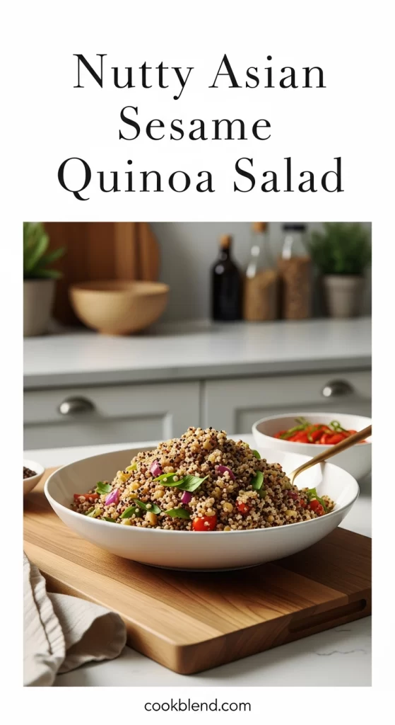 Nutty Asian Sesame Quinoa Salad