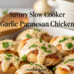 Savory Slow Cooker Garlic Parmesan Chicken