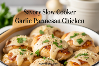 Savory Slow Cooker Garlic Parmesan Chicken