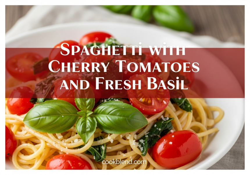 Spaghetti with Cherry Tomatoes and Fresh Basil