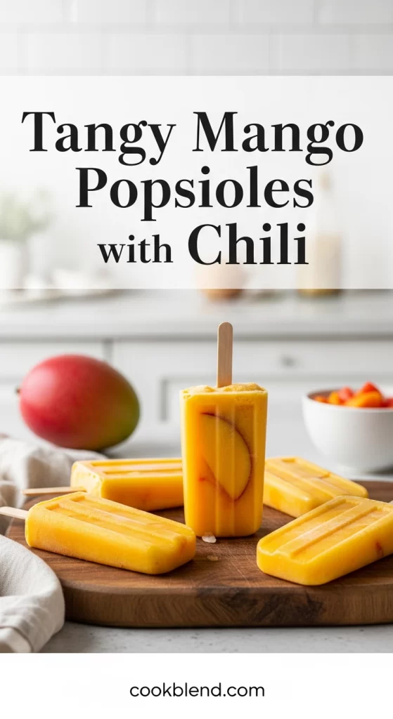 Tangy Mango Popsicles with Chili