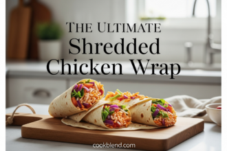 The Ultimate Shredded Buffalo Chicken Wrap