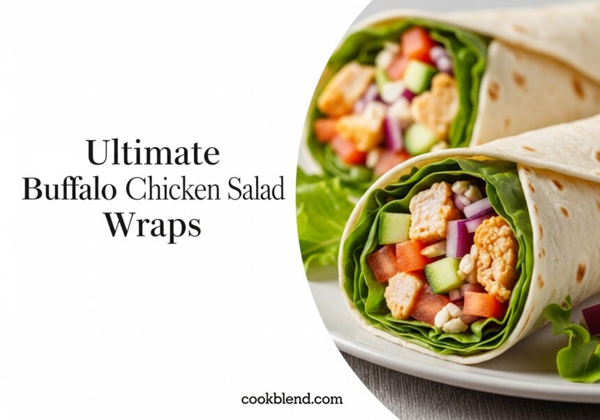 Ultimate Buffalo Chicken Salad Wraps