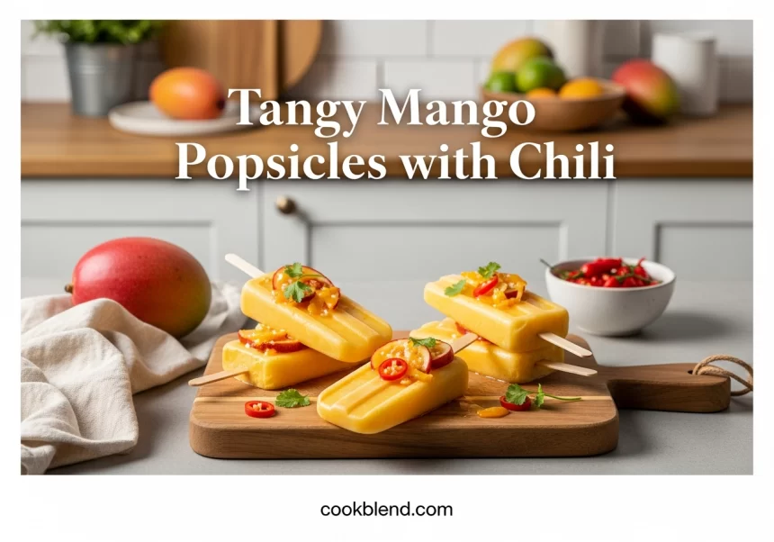 Tangy Mango Popsicles with Chili