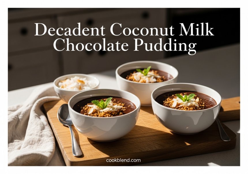 Decadent Coconut Milk Chocolate Pudding