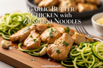 Garlic Butter Chicken with Zucchini Noodles