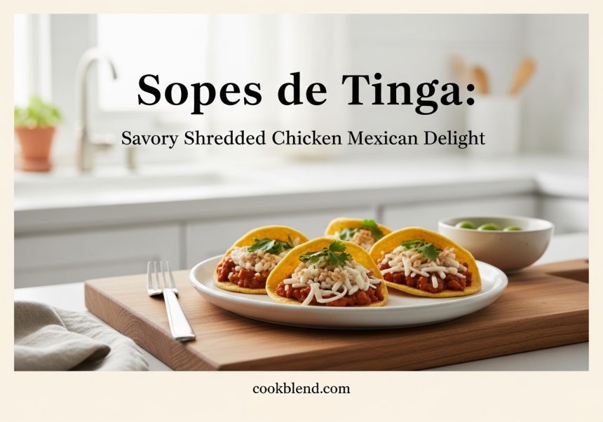 Sopes de Tinga: Savory Shredded Chicken Mexican Delight