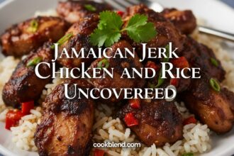 Jamaican Jerk Chicken and Rice Uncovered explores bold Caribbean flavors with spicy jerk chicken and fragrant rice. A rich, authentic, and satisfying classic dish.