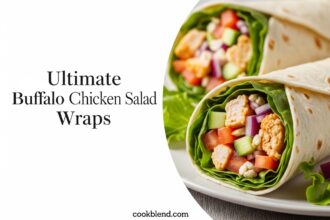 Ultimate Buffalo Chicken Salad Wraps