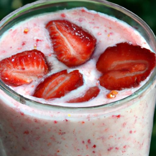 Refreshing Strawberry Almond Milk Smoothie: Healthy & Delicious