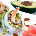 Tiger Roll Delight: Savory Shrimp Tempura Meets Creamy Avocado