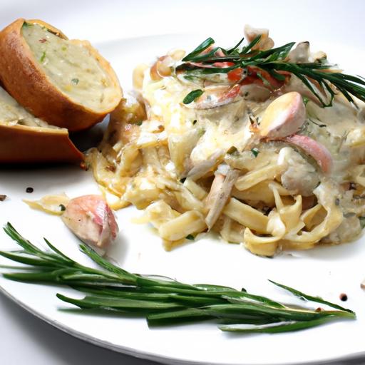 Indulge in Creamy Garlic Alfredo Fettuccine​ Delight
