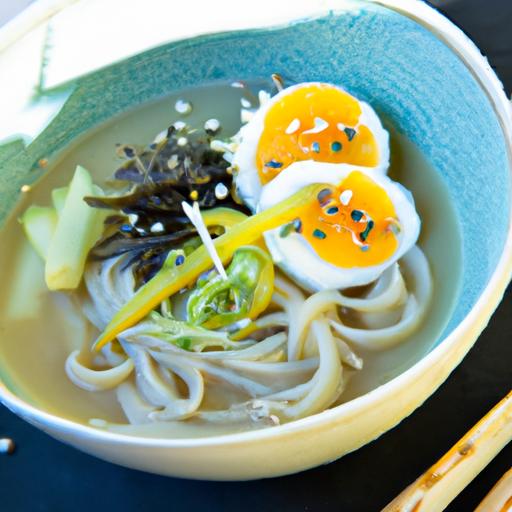 Creamy Sesame Miso Soup with Vegan Somen Noodles Delight
