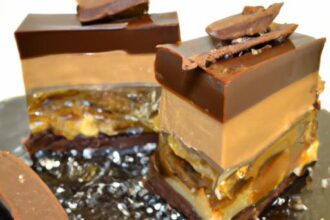 Decadent Fudge Bliss: Chocolate Candy Bars Meet Peanut Butter