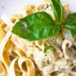 Indulge in Creamy Garlic Alfredo Fettuccine Delight