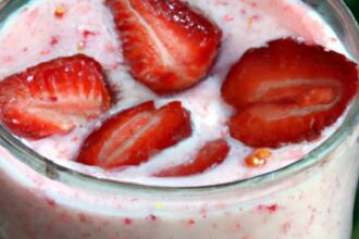 Refreshing Strawberry Almond Milk Smoothie: Healthy & Delicious