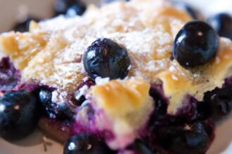Deliciously Simple: Your Guide to Low-Carb Blueberry Cobbler