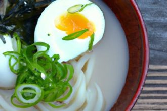 Creamy Sesame Miso Soup with Vegan Somen Noodles Delight
