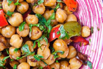 Fiery Roasted Chickpeas & Veggies: A Zesty Healthy Snack