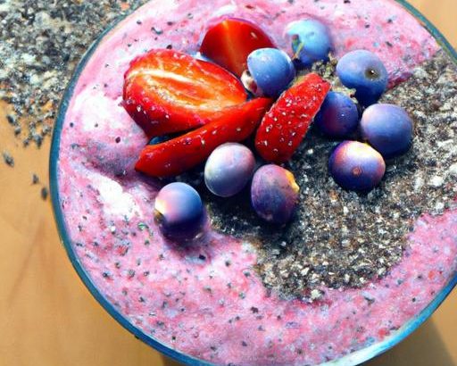 Berry Protein Power: Boost Your Day with Chia Smoothie