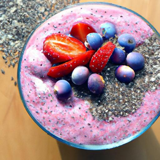 Berry Protein Power: Boost Your Day with Chia Smoothie