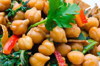 Fiery Chickpea & Kale Stir-Fry: A Zesty Garden Delight