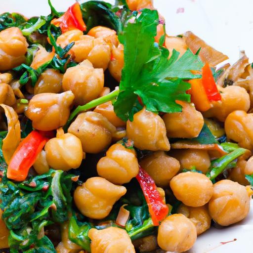 Fiery Chickpea & Kale Stir-Fry: A Zesty Garden Delight