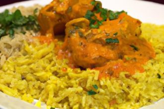 Savor the Flavors: Authentic Indian Butter Chicken with Rice