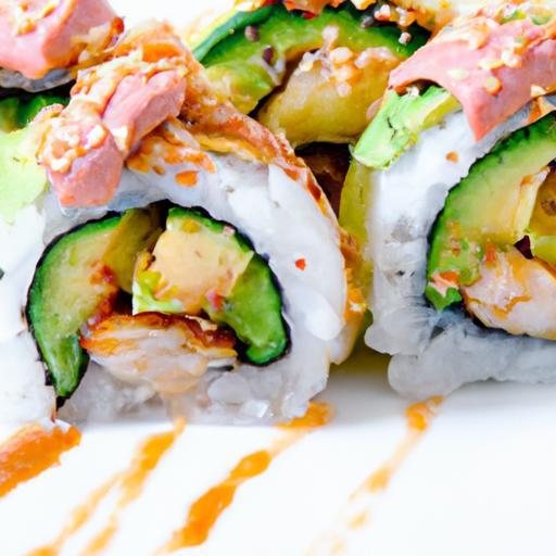 Tiger Roll Delight: Savor Shrimp Tempura & Creamy Avocado
