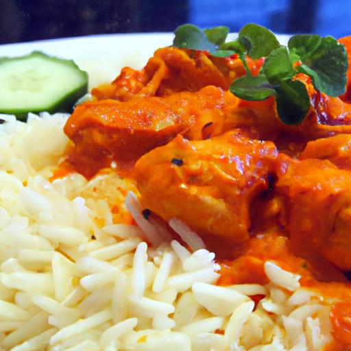 Savor the Flavors: Authentic Indian Butter Chicken with Rice