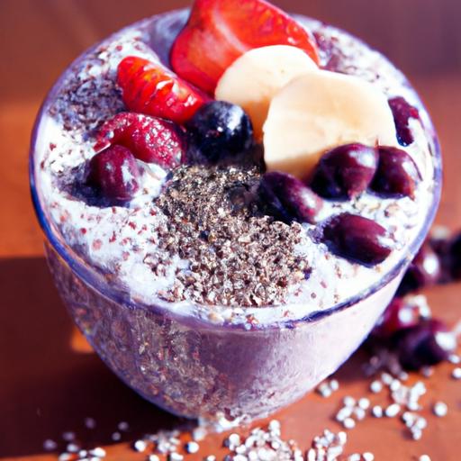 Berry protein Power: Boost Your Day with Chia Smoothie