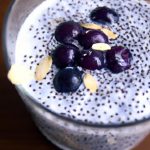 Creamy Vegan Blueberry Chia Pudding Made with Almond Milk
